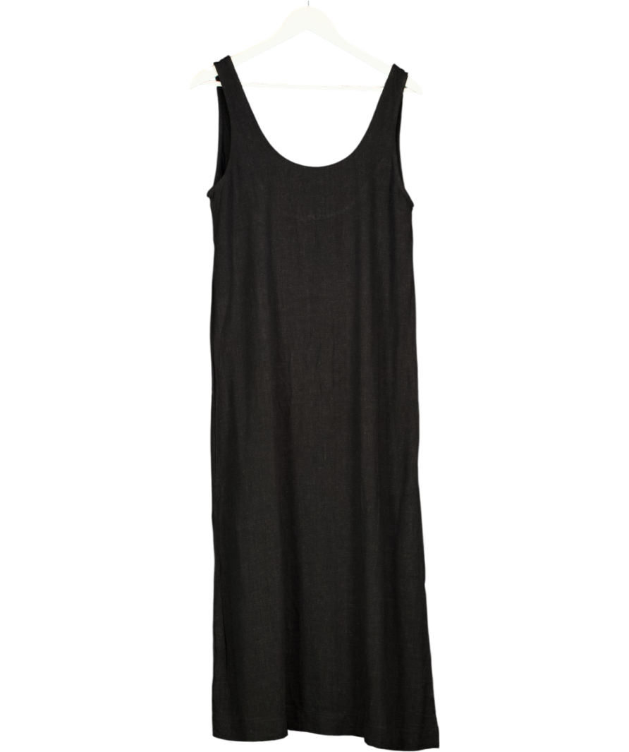ASOS Black Scoop Neck Maxi Dress UK 10