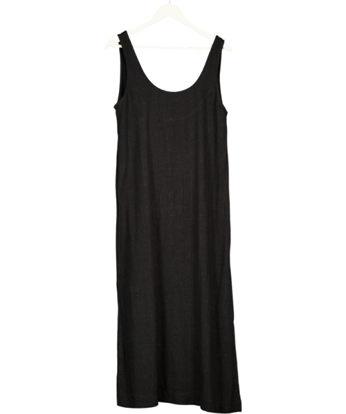 ASOS Black Scoop Neck Maxi Dress UK 10