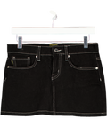 SUPERDRY Black Denim Mini Skirt W25