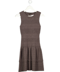 photo? Maje Taupe Jala Cashmere Blend Knit Fit And Flare Dress Sz2 UK 10