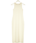 COS Light Beige Knitted Midi Dress UK S