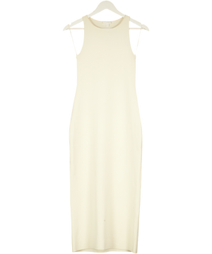 COS Light Beige Knitted Midi Dress UK S