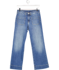 DENIM STUDIO Blue Cropped Wide Leg Patch Pocket Bella Jeans W27