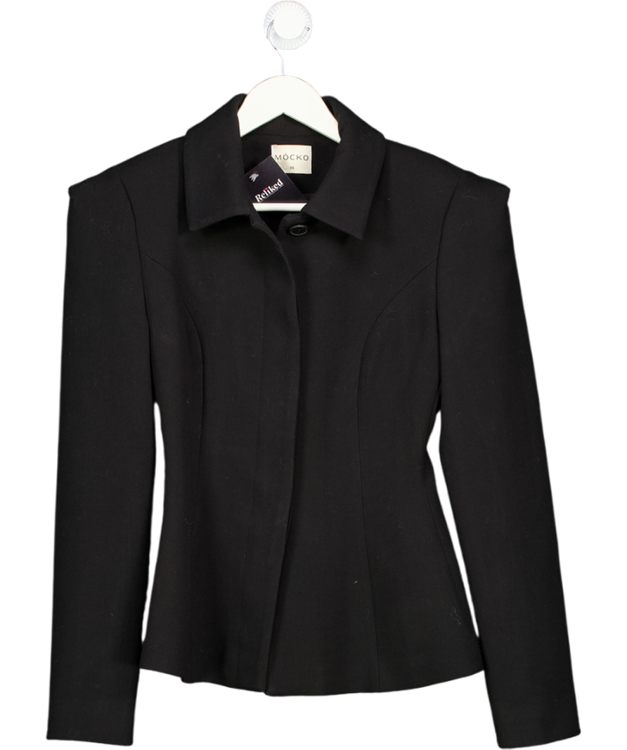 MOCKO Black Tailore Jacket With Collar UK XS