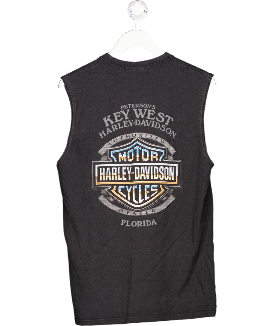 Harley-davidson Black Racing Tank Top UK M/L