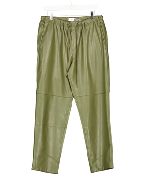 MANGO Khaki Green Elastic Waist Jogger Style Trouser UK L