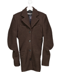 Alexander Wang Brown Stretch Felt Wool Fitted Blazer Us6 UK 10