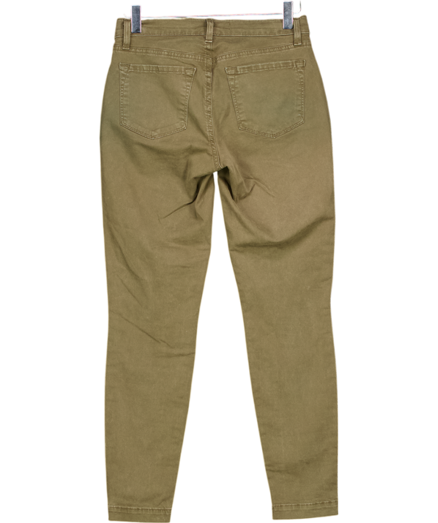 J BRAND Genesis Olive Green Skinny Zip Detail Jeans W23