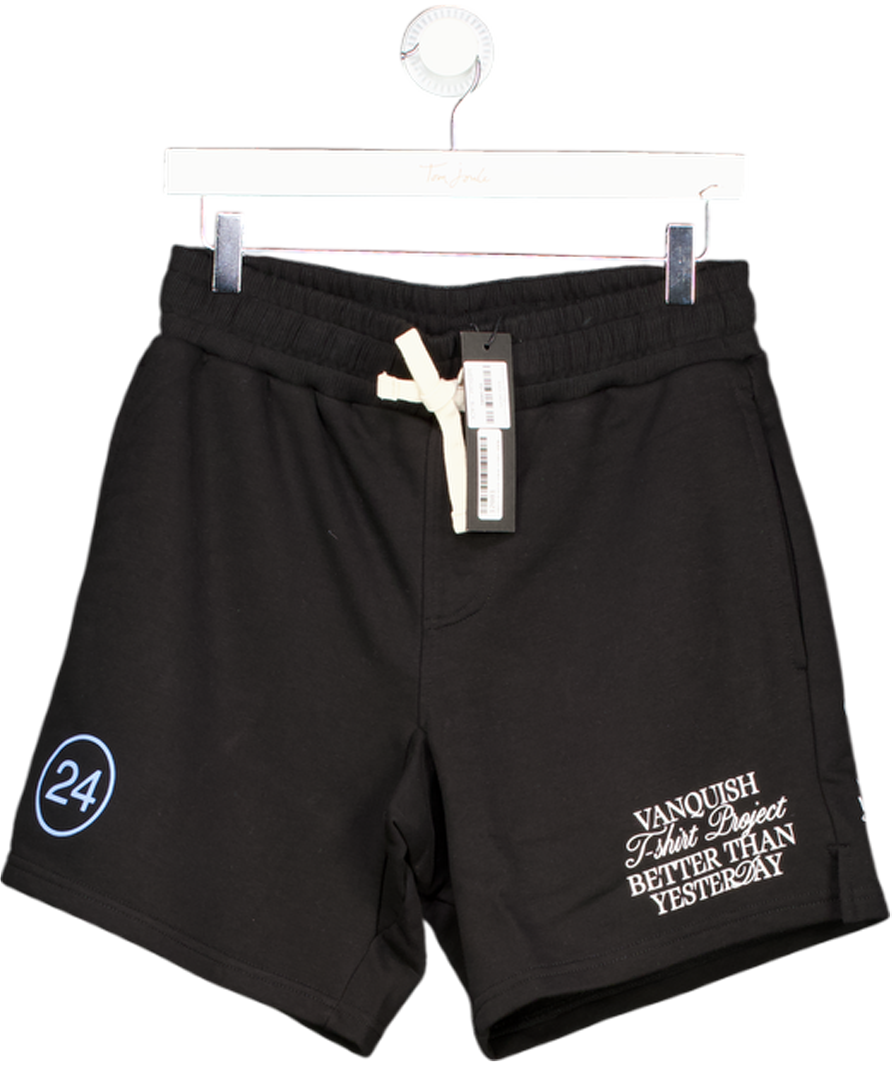Vanquish Black Loopback Fleece Regular Shorts UK M