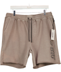 HONOUR THE GIFT Grey 100% Cotton Studio Logo Sweat Shorts UK L