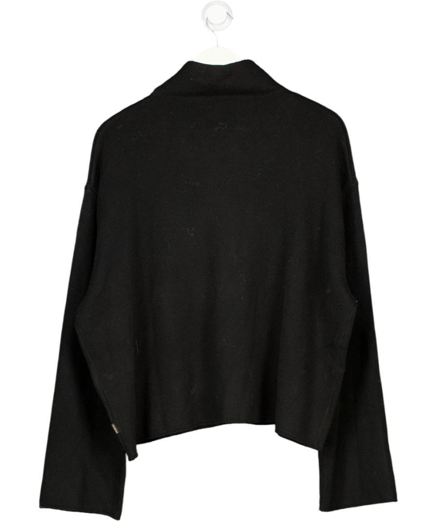 GOLDBERGH Black Lourdes Long Sleeve Merino  & Cashmere Knit Sweater UK S
