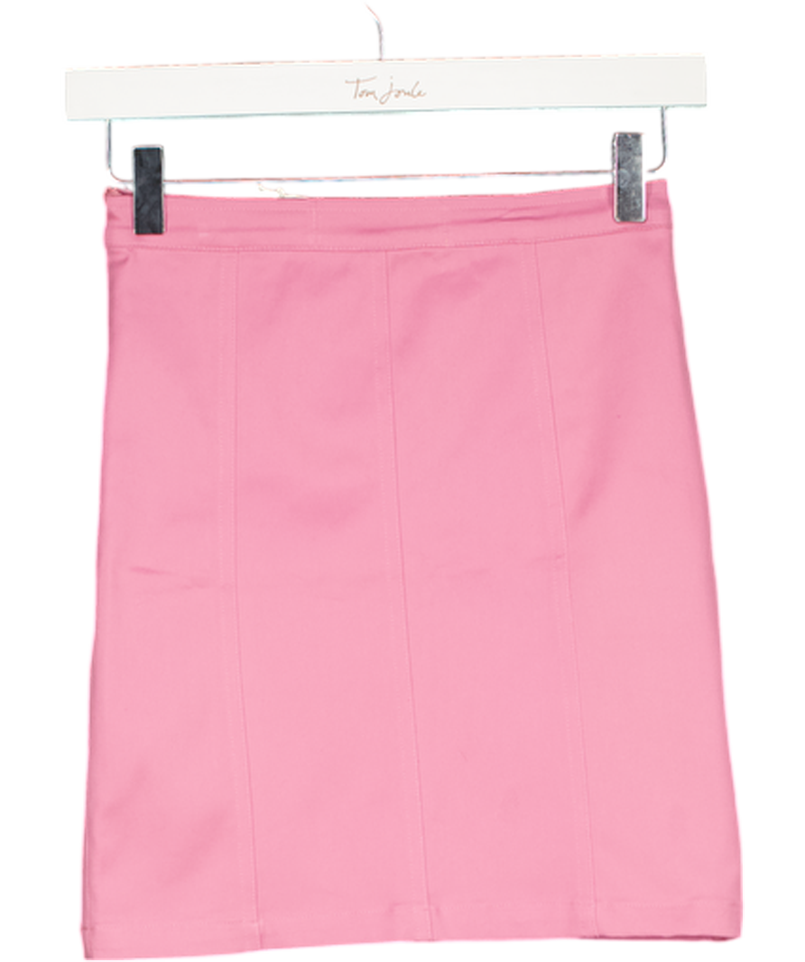 A.R8D Pink Stretch Bodycon Mini Skirt UK S