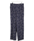 STELLA MCCARTNEY Navy Blue Moon & Start Print Silk Trousers It46 UK 14