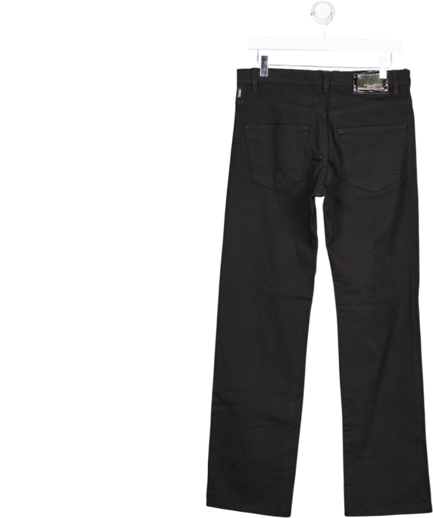 VERSACE JEANS COUTURE Black Mid-rise Straight Cut Jeans It 44 W30