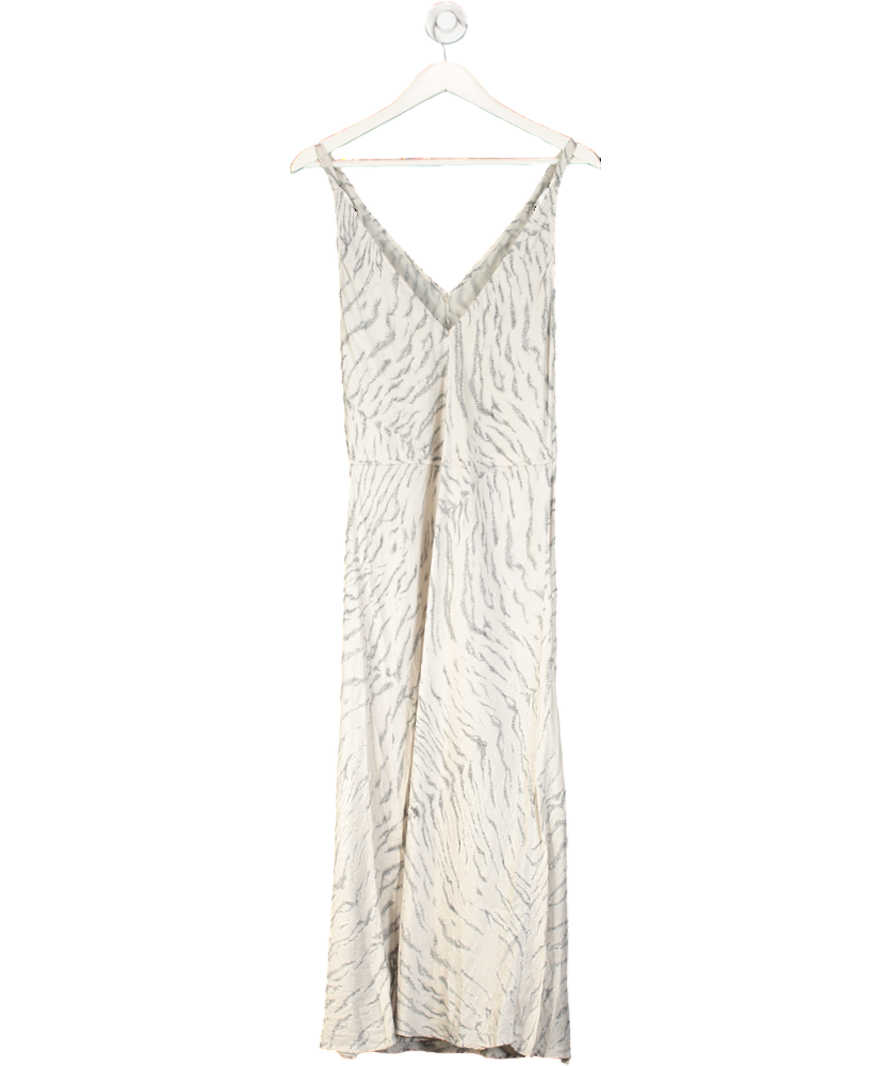 Ksubi Cream Silk Patterned Dress UK S