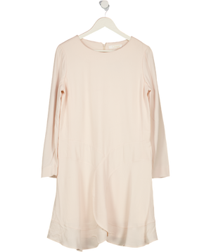 Chloé Blush Pink Long Sleeve Crepe Mini Dress Fr40 UK 12