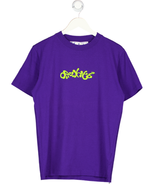 OFF-WHITE Off-white Off White Opposite Arrow Slim T-shirt Purple /lime UK S