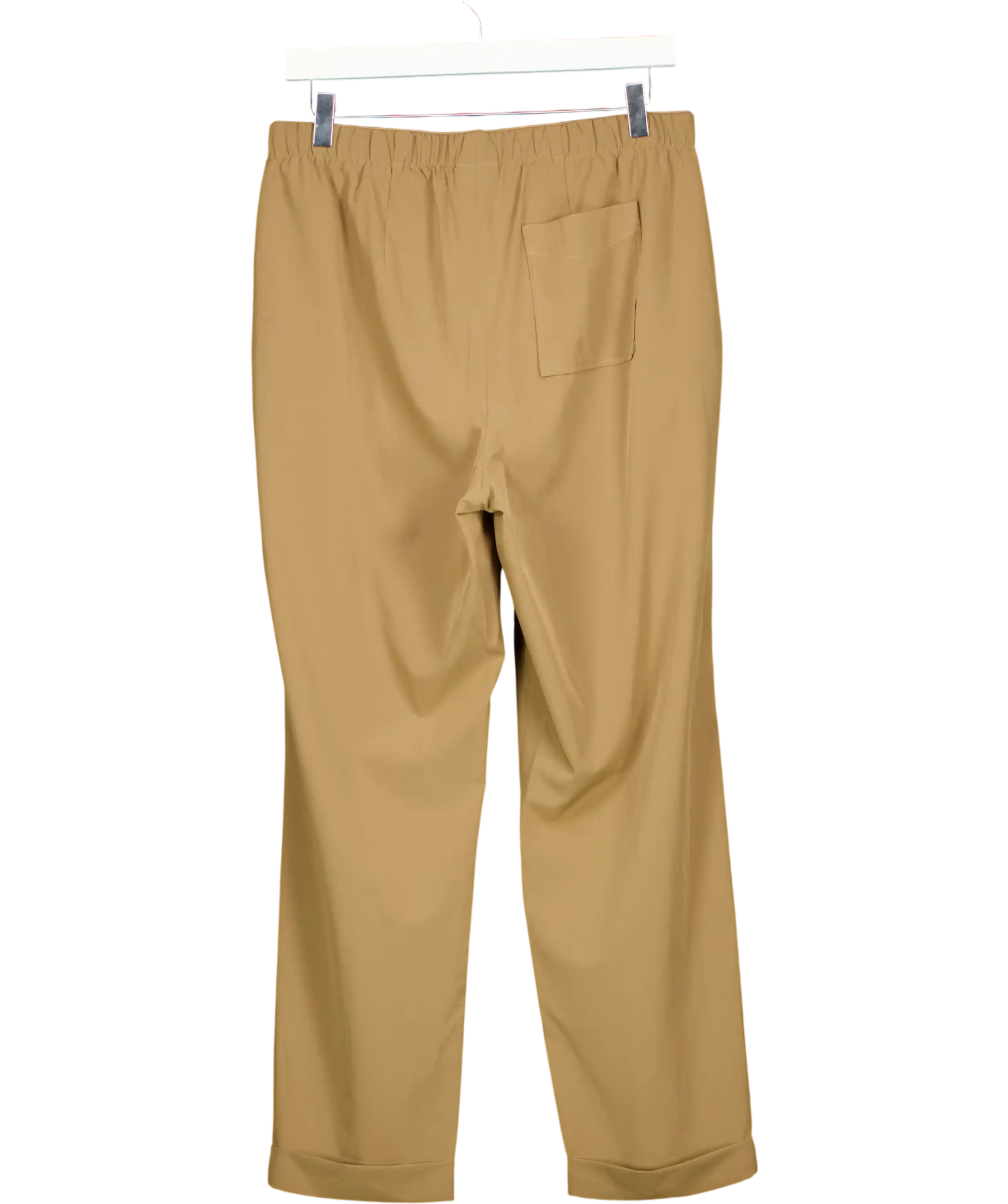 Varley Brown Everly Lightweight Tapered Trousers UK M