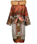 ZARA Multicoloured Atelier Jacquard Coat Limited Edition UK XS