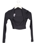 Black Elegant Crop Top UK S