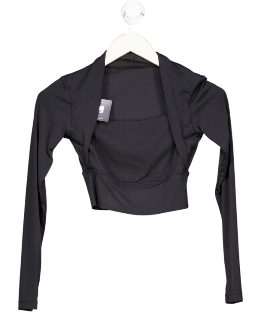 Black Elegant Crop Top UK S