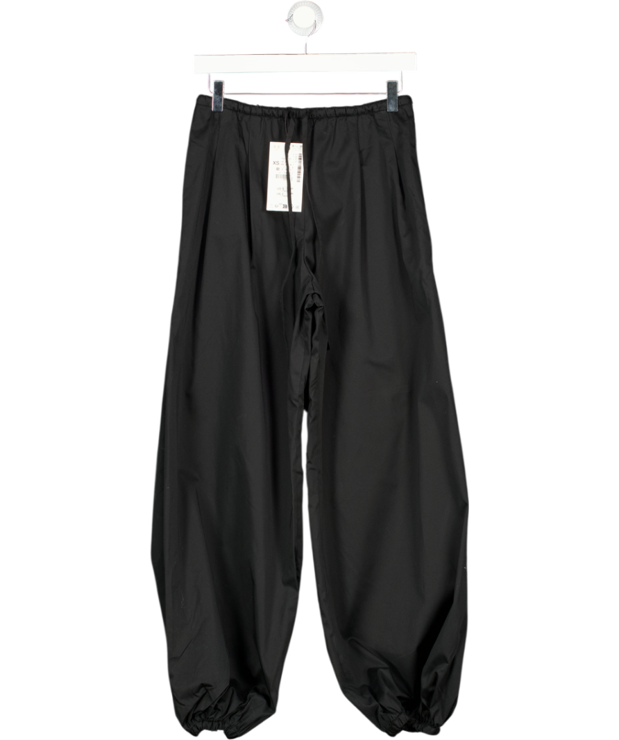 ZARA Black Balloon Leg Trousers UK XS