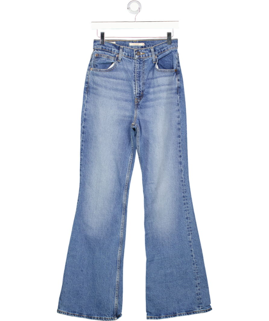 LEVI'S Mid Blue 70's High Rise Flare Jeans W26