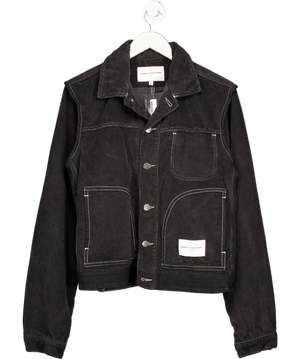 Daniel W. Fletcher Black Corduroy Contrast Stitch Jacket UK M