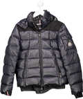 Blue Moncler Junior Bady Padded Down Jacket Navy 14 Years