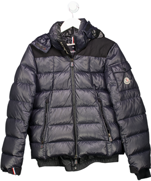 Blue Moncler Junior Bady Padded Down Jacket Navy 14 Years