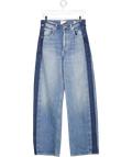 Citizens of Humanity Blue Two-tone Tuxedo  Ayla Baggy Mid-rise Wide-leg Jeans W24