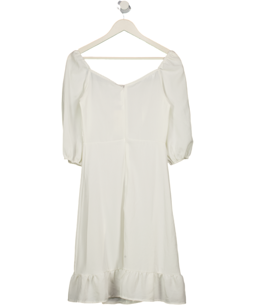 Order Plus White Short Sleeved Dress UK S