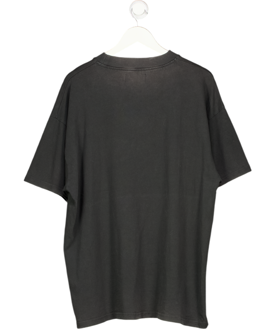 Represent Black Initial Boxy T-shirt UK L