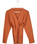 Pixie Market Orange One Button Up Cardigan UK M