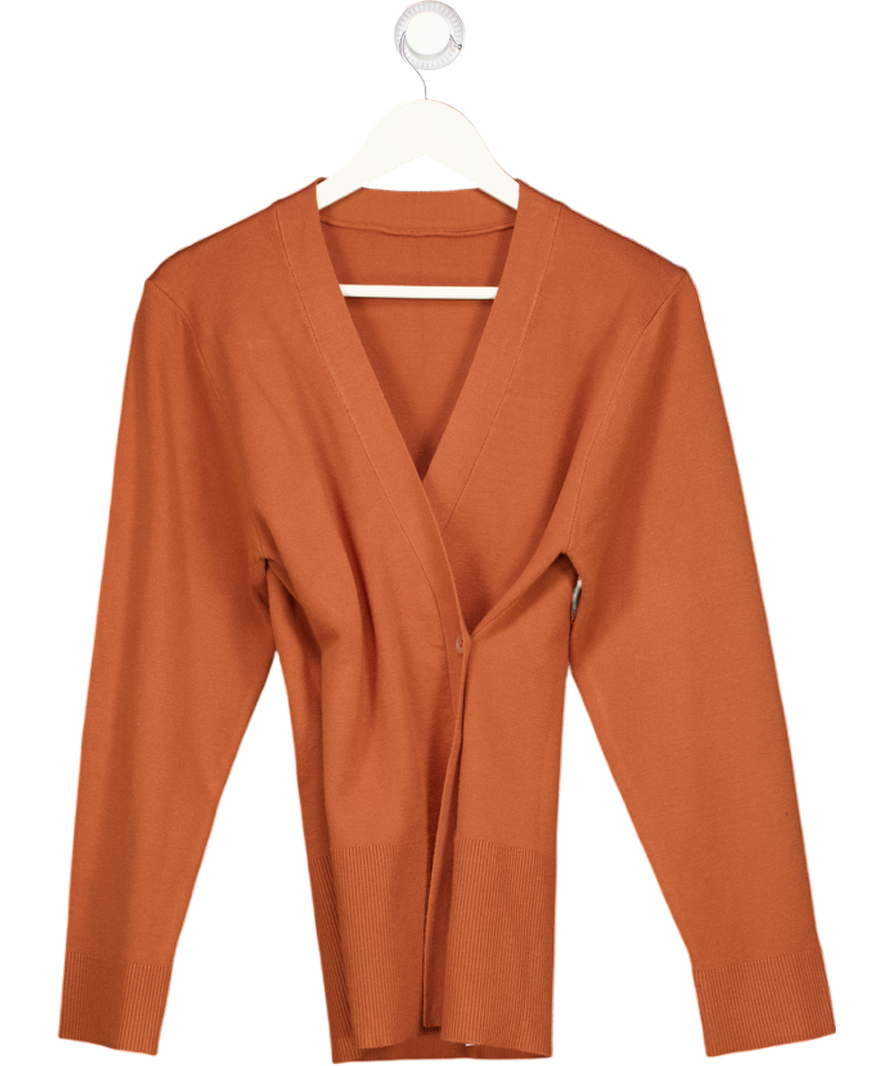 Pixie Market Orange One Button Up Cardigan UK M