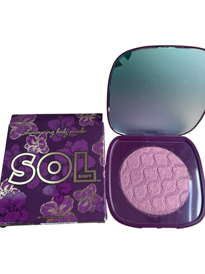 SOL Body Purple Shimmering Body Powder