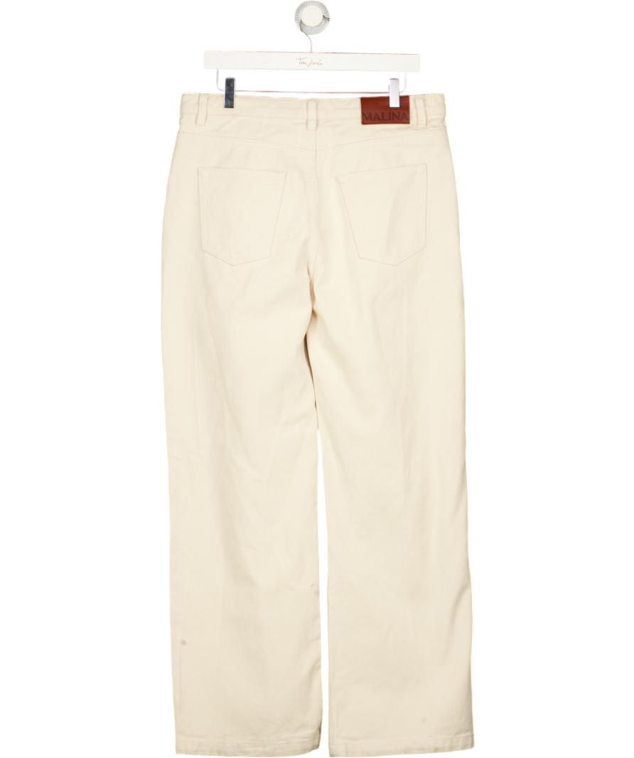 MALINA Cream Matilda Jeans Low Rise Oversized Jeans W28