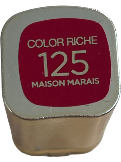 L'Oreal Paris Colour Riche Lipstick in Maison Marais 125 Red Classic Nourishing Lip Colour