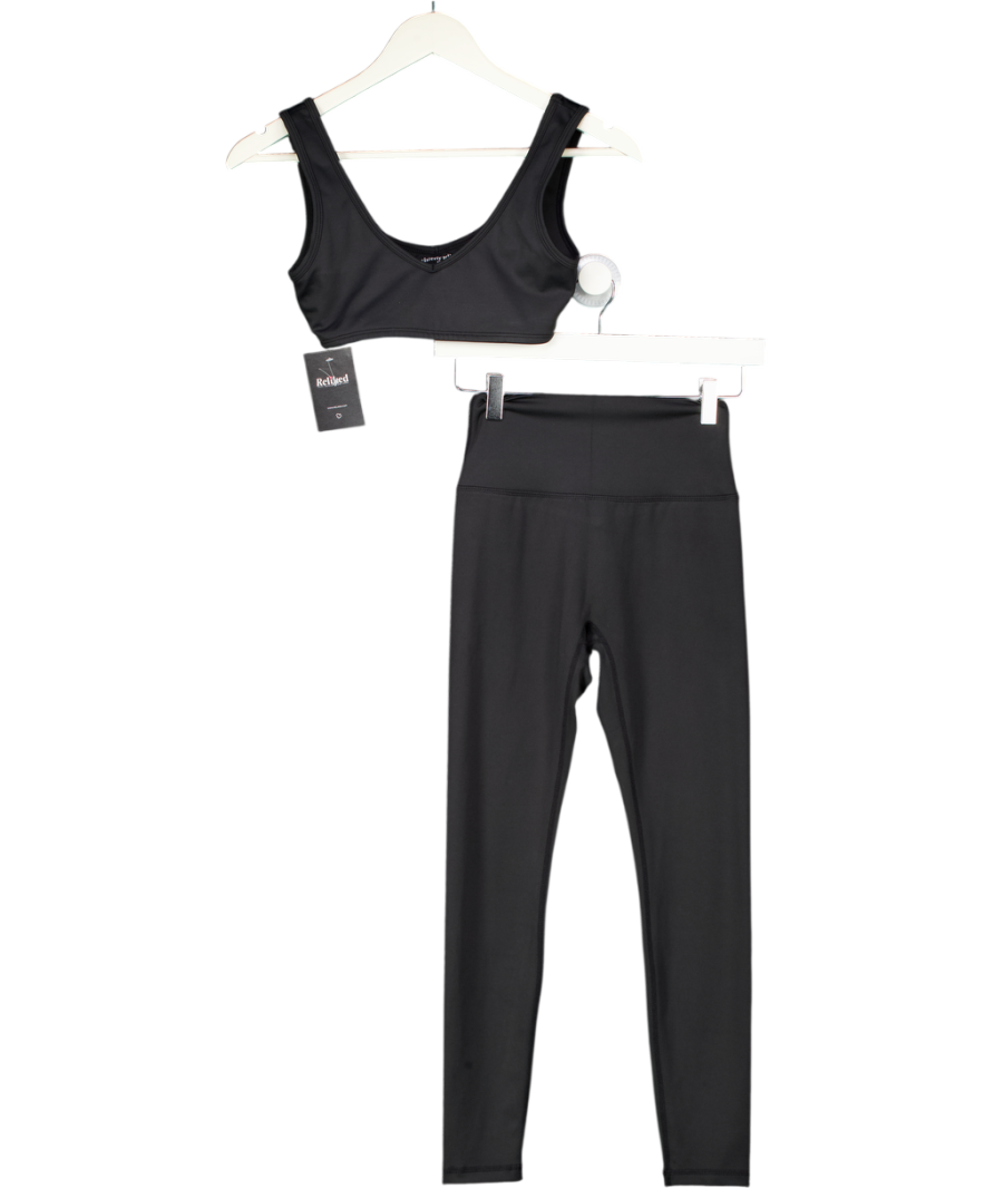 Sisterly Tribe Black Softsculpt Leggings And Sports Bra Set UK XS