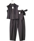 FARAH SEIF 2-piece Blue  Denim Zip Top And Trouser Set UK S