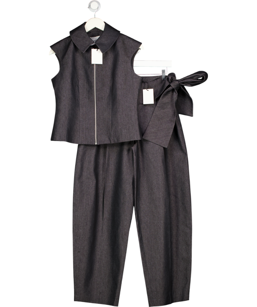 FARAH SEIF 2-piece Blue  Denim Zip Top And Trouser Set UK S