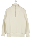 VARLEY Cream Rhea 1/2 Zip Sweatshirt UK XS