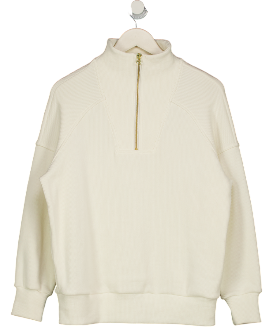 VARLEY Cream Rhea 1/2 Zip Sweatshirt UK XS