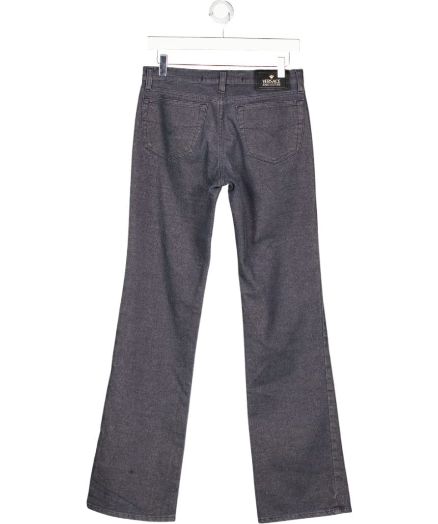 Versace Jeans Couture Metallic Blue Mid Rise Jeans W30