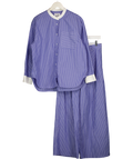 Chloé Blue Chloe Shirt With Striped Cotton Pants UK S