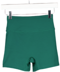 Womens Best Green Seamless Micro Shorts UK S