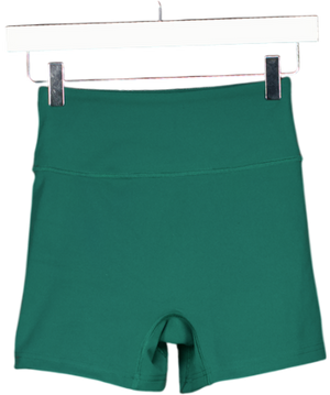 Womens Best Green Seamless Micro Shorts UK S
