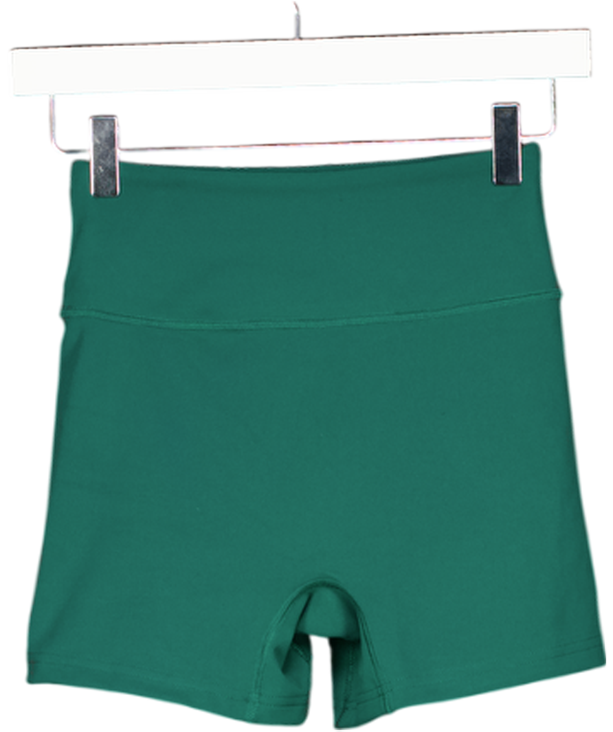 Womens Best Green Seamless Micro Shorts UK S