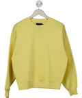 Pieces Yellow Crew-neck Pullover Jumper UK M