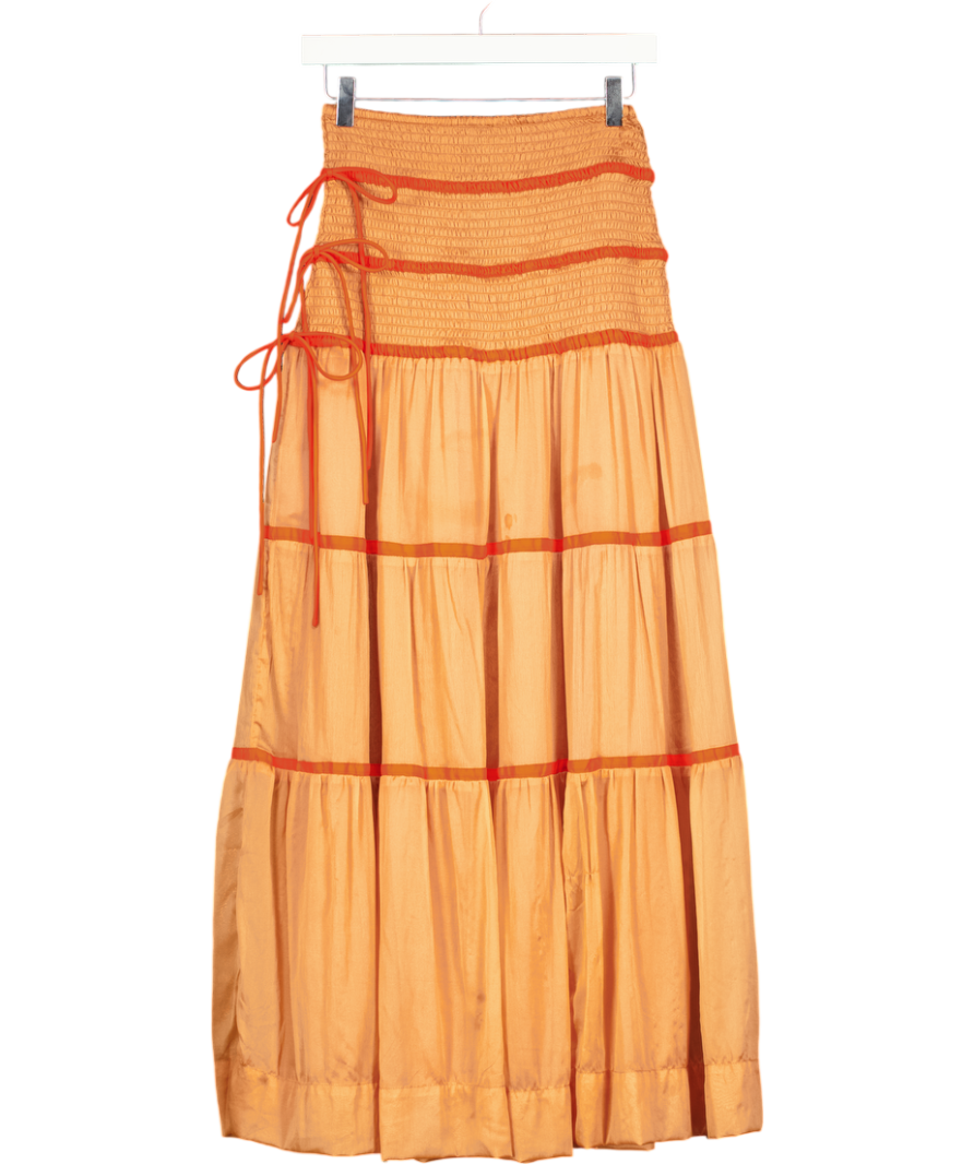 South Beach Orange Maxi Beach Skirt UK 8